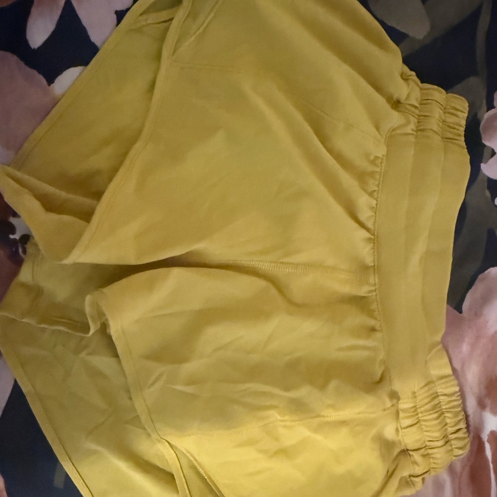 Lululemon Athletica Vibrant Yellow Athletic Shorts